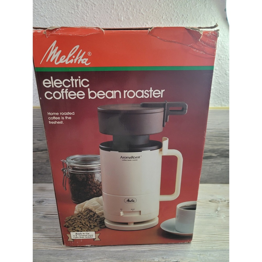 Vintage Melitta CBR‑10 Aroma Roast Electric Coffee Bean Roaster Open Box 1984